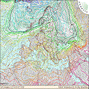 Isotherms and wind in Europe at 850 hPa