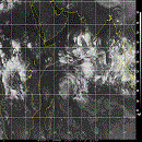 Infrared image of the Indian Ocean