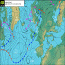 Pression atmosphérique en Europe