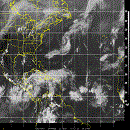 Immagine a infrarosso dell'Atlantico (ovest)
