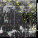 Immagine a infrarossi dell'Oceano Pacifico (est)