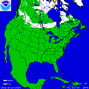 Copertura nevosa in Nord America