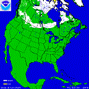 Enneigement en Amérique du Nord