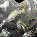 Cloudiness in Europe now